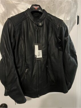 Women’s Victory Motorcycle Black Leather Jacket - Sonora Size L